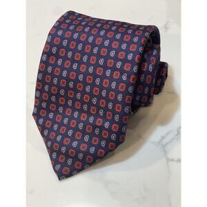 Vintage Fabio D Le Cravette Every Day Italy Foulard Silk Tie 64 x 4 XL Long